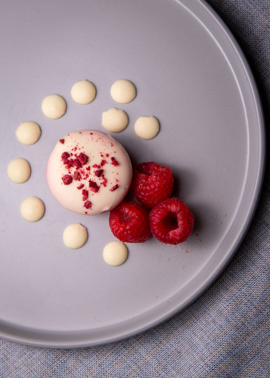 Raspberry & White Chocolate Macarons